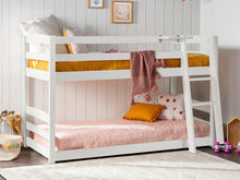 Load image into Gallery viewer, Kinga Single Wooden Bunk Bed Frame - White