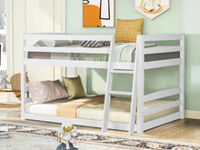 Load image into Gallery viewer, Kinga Single Wooden Bunk Bed Frame - White