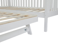 Load image into Gallery viewer, Herbert Single Wooden Trundle Bed Frame - White