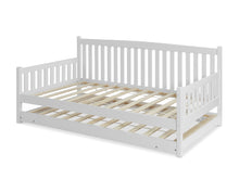 Load image into Gallery viewer, Herbert Single Wooden Trundle Bed Frame - White
