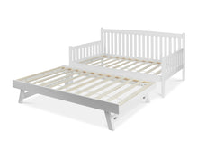 Load image into Gallery viewer, Herbert Single Wooden Trundle Bed Frame - White