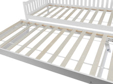Load image into Gallery viewer, Herbert Single Wooden Trundle Bed Frame - White