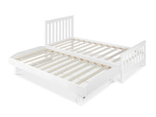 Load image into Gallery viewer, Hobson Single Wooden Trundle Bed Frame - White