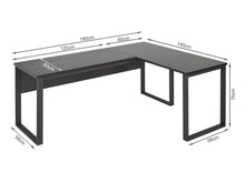 Load image into Gallery viewer, Nakia Computer Corner Desk - Black