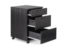 Load image into Gallery viewer, Nakia 3 Drawer Filing Cabinet - Black