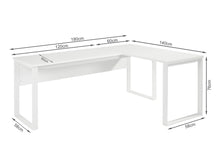 Load image into Gallery viewer, Nakia Computer Corner Desk - White