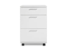 Load image into Gallery viewer, Nakia 3 Drawer Filing Cabinet - White
