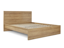 Load image into Gallery viewer, Harris King Bed Frame with Storage - Oak