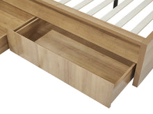 Load image into Gallery viewer, Harris King Bed Frame with Storage - Oak
