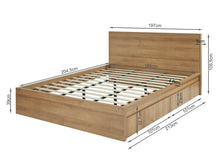 Load image into Gallery viewer, Harris Super King Bed Frame with Storage - Oak At Betalife
