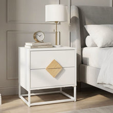 Load image into Gallery viewer, Alaska Wooden Bedside Table - White