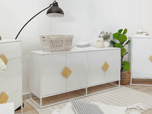 Load image into Gallery viewer, Alaska Sideboard Buffet Table - White