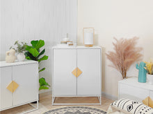 Load image into Gallery viewer, Alaska Wooden 2 Door Cabinet - White