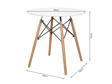 Load image into Gallery viewer, Cena Dining Table Round 80 x 76 cm - White