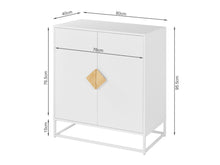 Load image into Gallery viewer, Alaska Wooden 2 Door Cabinet - White