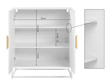 Load image into Gallery viewer, Alaska Wooden 2 Door Cabinet - White