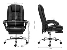 Load image into Gallery viewer, Dois Office Chair with Footrest - Black
