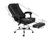 Load image into Gallery viewer, Dois Office Chair with Footrest - Black