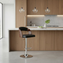 Load image into Gallery viewer, Holt Swivel Bar Stool - Black