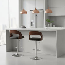 Load image into Gallery viewer, Holt Swivel Bar Stool - Black