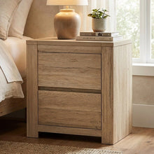 Load image into Gallery viewer, Borneo Wooden Bedside Table - Oak