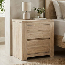 Load image into Gallery viewer, Borneo Wooden Bedside Table - Oak
