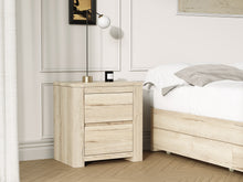 Load image into Gallery viewer, Borneo Wooden Bedside Table - Oak
