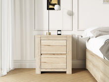 Load image into Gallery viewer, Borneo Wooden Bedside Table - Oak