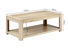 Load image into Gallery viewer, Borneo Wooden Coffee Table - Oak