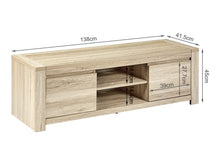 Load image into Gallery viewer, 22902 - Borneo 1.4m Entertainment Unit - Oak - Betalife