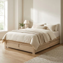 Load image into Gallery viewer, Borneo Queen Storage Bed - Oak
