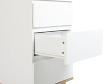 Load image into Gallery viewer, Hudson Wooden Slim Tallboy 6 Drawers - White