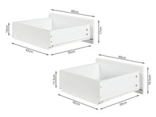 Load image into Gallery viewer, Hudson Wooden Slim Tallboy 6 Drawers - White