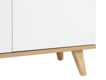 Load image into Gallery viewer, Hudson 3 Door Shoe Cabinet Storage Rack - White