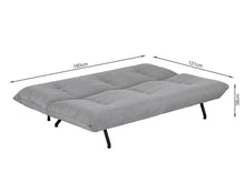 Load image into Gallery viewer, Bolivia 3 Seater Sofa Bed - Grey