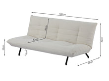 Load image into Gallery viewer, 22995W - Bolivia 3 Seater Sofa Bed - White - Betalife