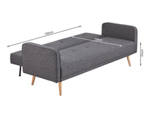 Load image into Gallery viewer, Jarrod 3 Seater Sofa Bed - Dark Grey