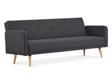 Load image into Gallery viewer, Jarrod 3 Seater Sofa Bed - Dark Grey
