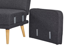 Load image into Gallery viewer, Jarrod 3 Seater Sofa Bed - Dark Grey