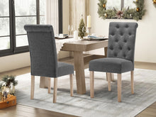 Load image into Gallery viewer, Zoey Upholstered Dining Chair - Set of 2 - Dark Grey
