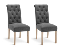 Load image into Gallery viewer, Zoey Upholstered Dining Chair - Set of 2 - Dark Grey