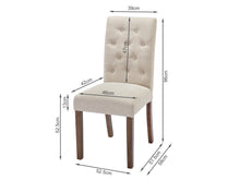Load image into Gallery viewer, Lucia Upholstered Dining Chair - Set of 2 - Beige