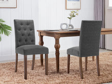 Load image into Gallery viewer, Lucia Upholstered Dining Chair - Set of 2 - Dark Grey