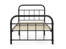 Load image into Gallery viewer, Taylor Single Metal Bed Frame - Black