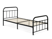 Load image into Gallery viewer, Taylor Single Metal Bed Frame - Black
