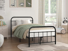 Load image into Gallery viewer, Taylor King Single Metal Bed Frame - Black