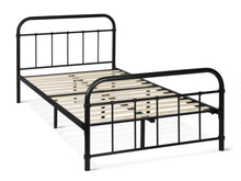 Load image into Gallery viewer, Taylor King Single Metal Bed Frame - Black