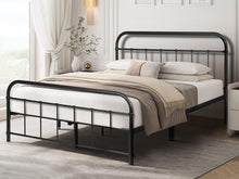 Load image into Gallery viewer, Taylor Double Metal Bed Frame - Black
