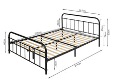 Load image into Gallery viewer, Taylor Queen Metal Bed Frame - Black