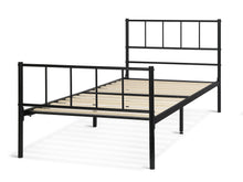 Load image into Gallery viewer, Keira Single Metal Bed Frame - Black